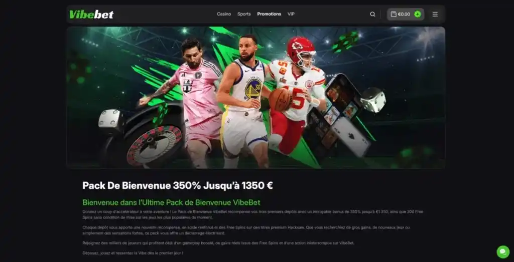 Vibe Bet casino review section 6